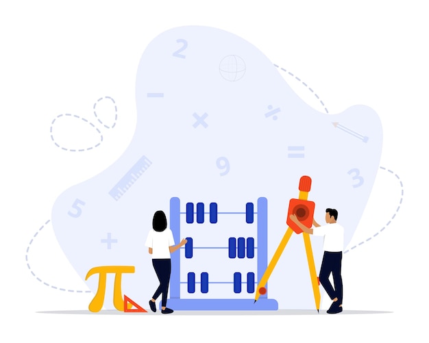 Ilustración del concepto de matemáticas