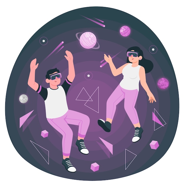 Ilustración del concepto Metaverso