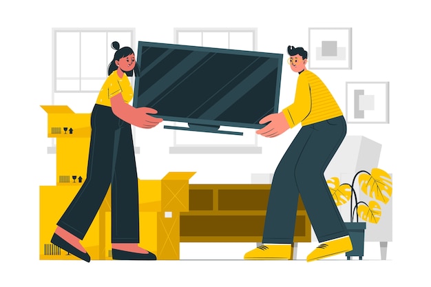 Ilustración del concepto de movimiento