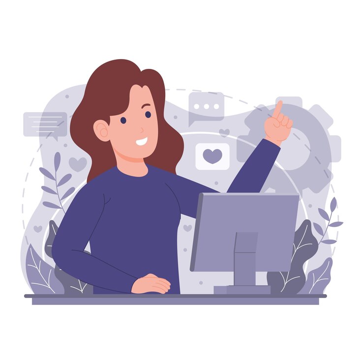 Vector ilustración del concepto multitarea individual