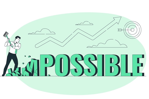 Ilustración de concepto no imposible