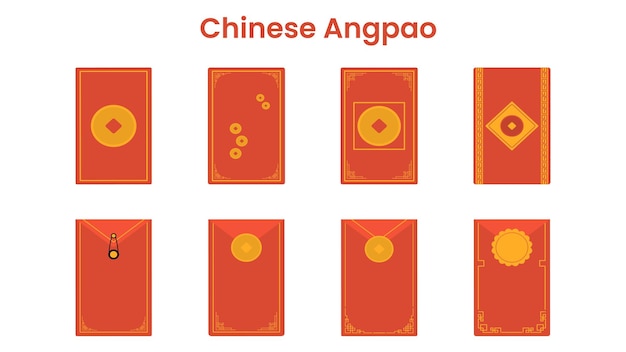Ilustración del concepto oriental del chino Angpao