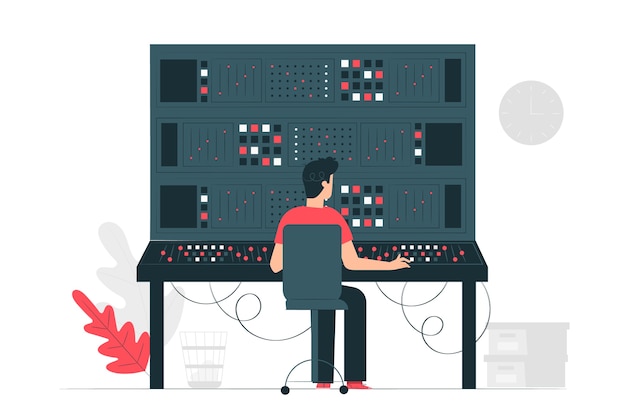 Ilustración del concepto de panel de control