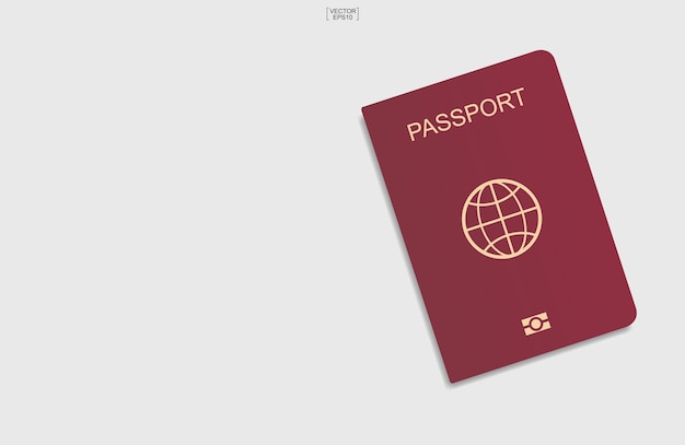 Vector ilustración del concepto de pasaporte