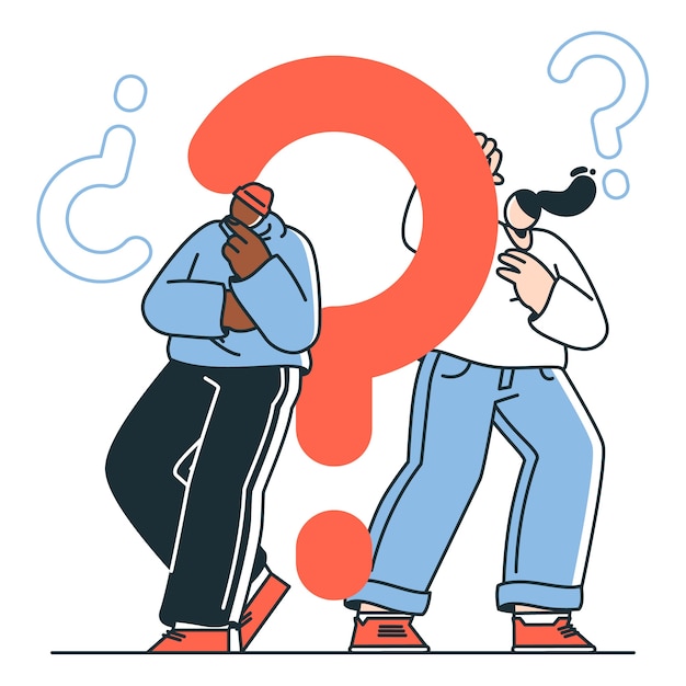 Ilustración de concepto de personas de curiosidad