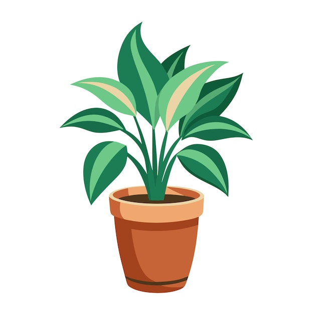 Ilustración del concepto de planta de interior