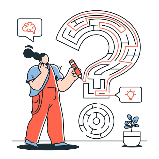 Ilustración del concepto de problema