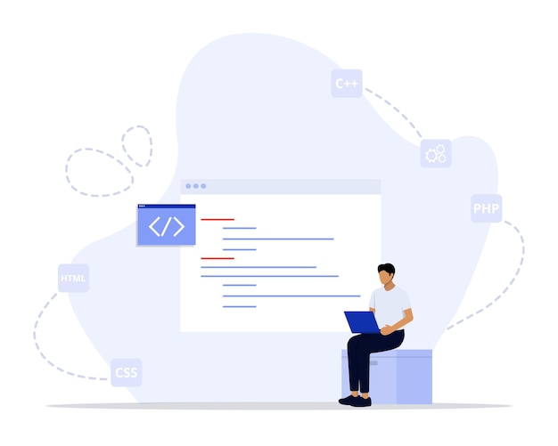 Ilustración del concepto de programación