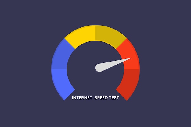 Ilustración del concepto de prueba de velocidad