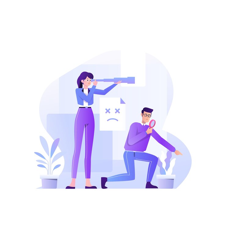 Vector ilustración del concepto que falta