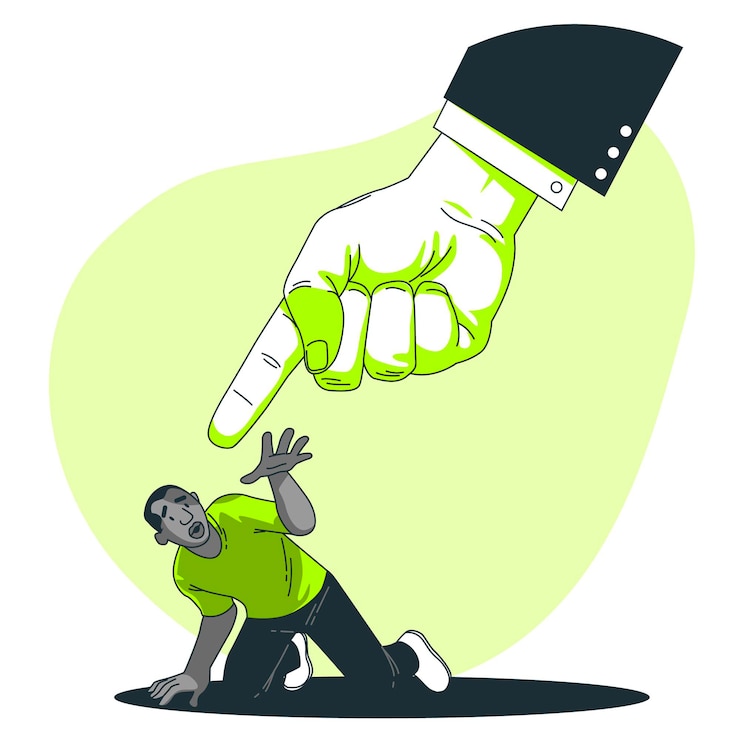Vector ilustración del concepto de racismo