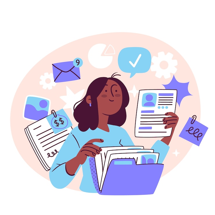 Vector ilustración del concepto de recursos humanos
