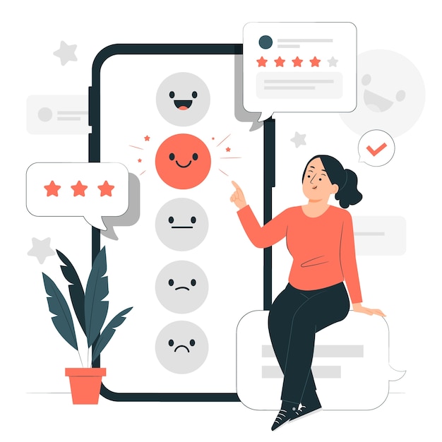 Ilustración del concepto de retroalimentación emocional