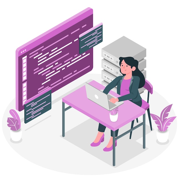 Ilustración del concepto de revisión de código