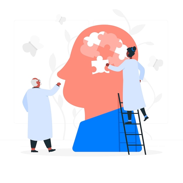 Ilustración del concepto de salud mental