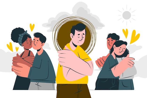 Ilustración del concepto solitario