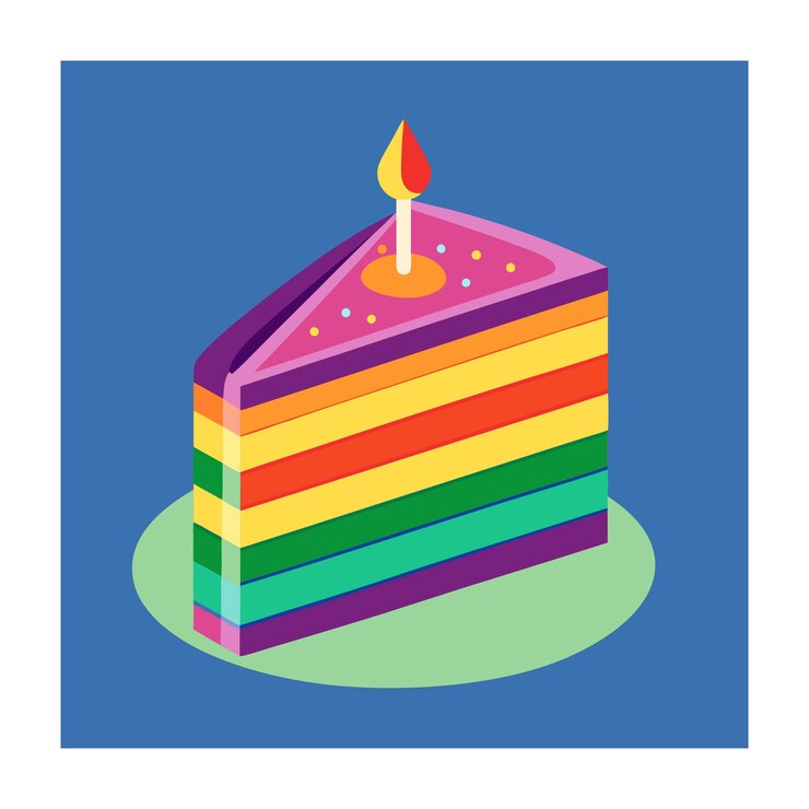 Vector ilustración del concepto de la tarjeta de celebración de cumpleaños