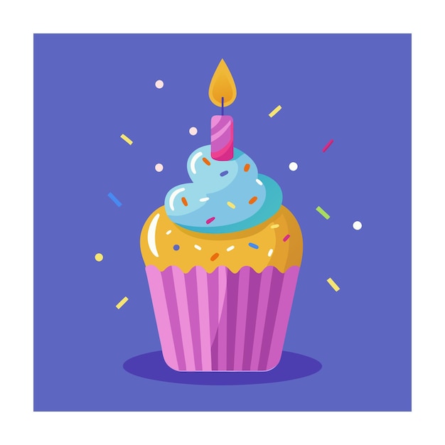 Ilustración del concepto de la tarjeta de celebración de cumpleaños