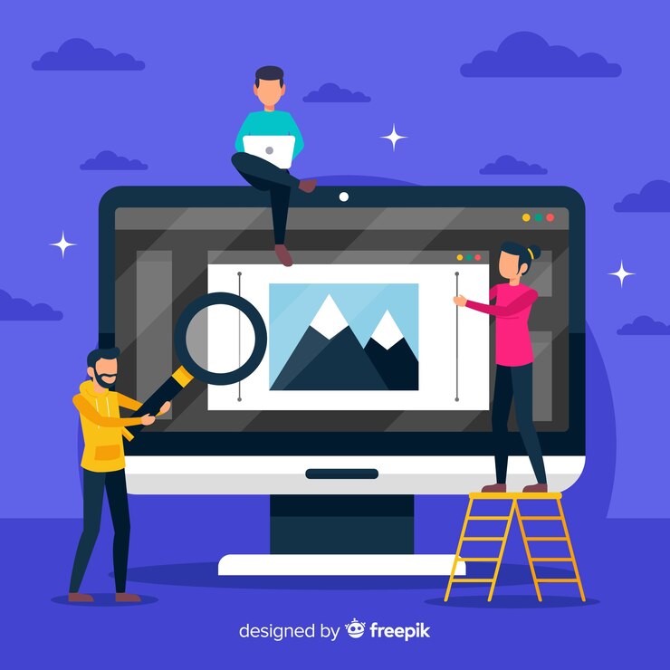 Vector ilustración concepto trabajo en equipo diseño gráfico