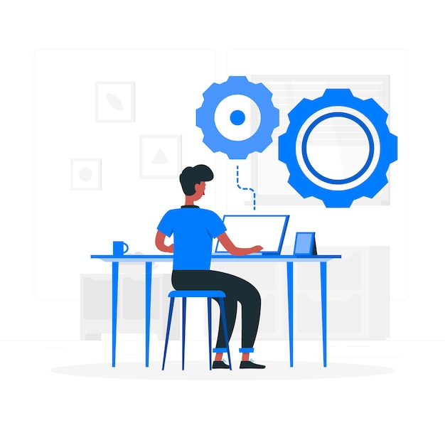Ilustración del concepto de trabajo