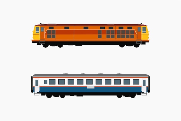 Ilustración del concepto de tren sperate