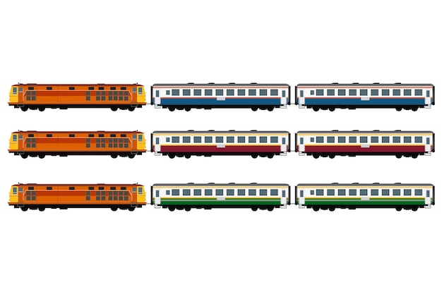 Ilustración del concepto de tren