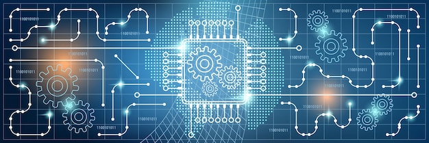 Ilustración del concepto de vector de procesamiento de datos