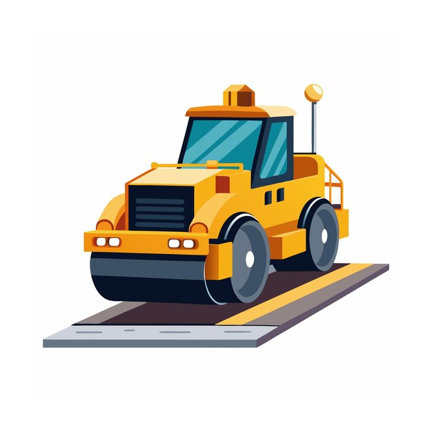 Ilustración del concepto de vehículo de construcción