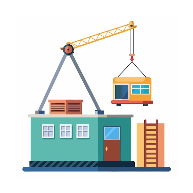 Ilustración del concepto de vehículo de construcción
