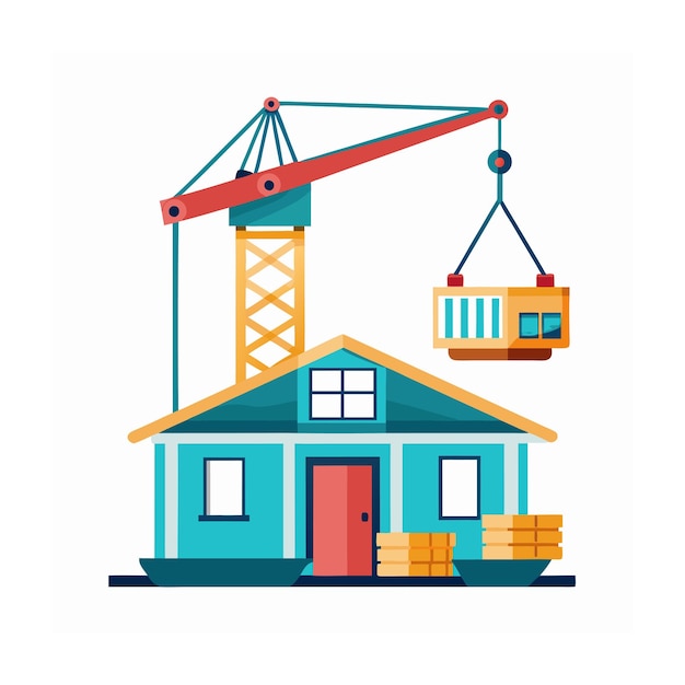 Ilustración del concepto de vehículo de construcción