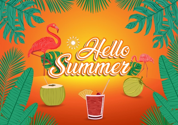 Vector ilustración del concepto de verano