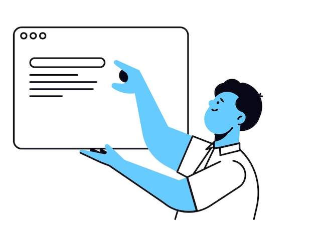 Ilustración de conceptos de negocios y finanzas