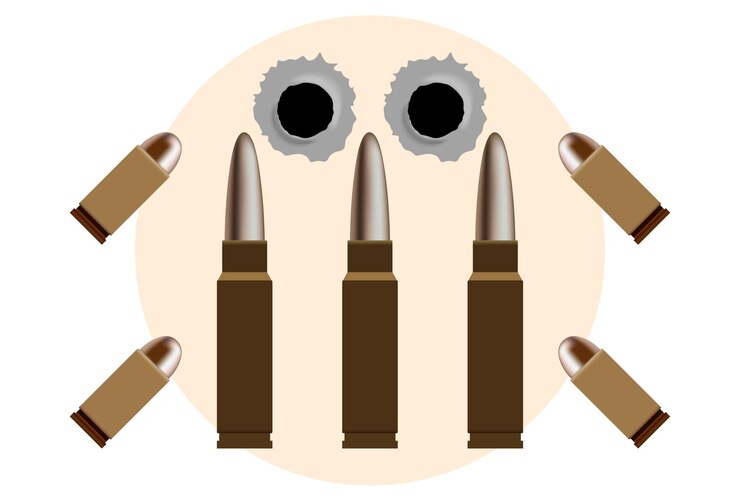 Vector ilustración conceptual de las balas elegante y hermosa