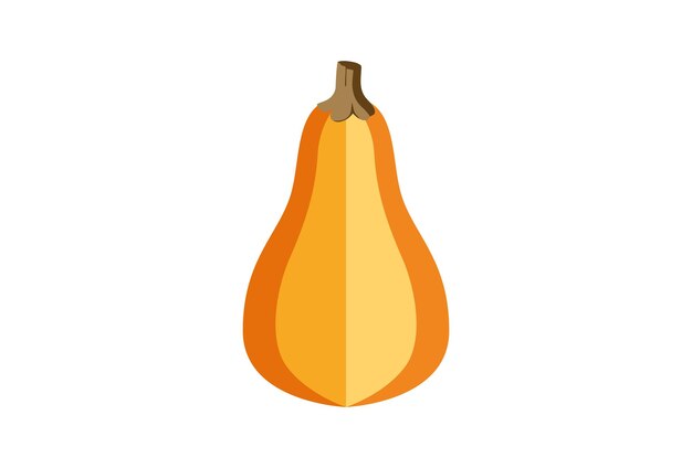 Ilustración conceptual de la calabaza elegante y hermosa