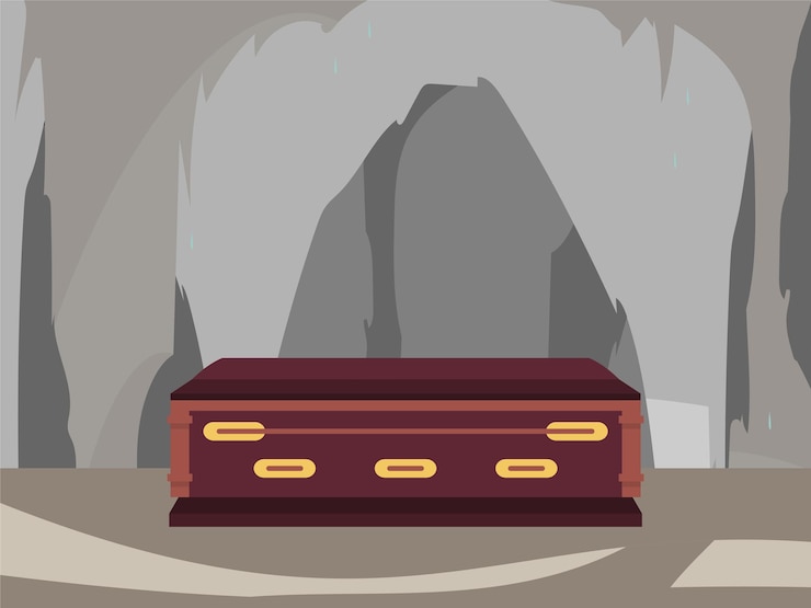 Vector ilustración conceptual de las catacumbas elegante y hermosa