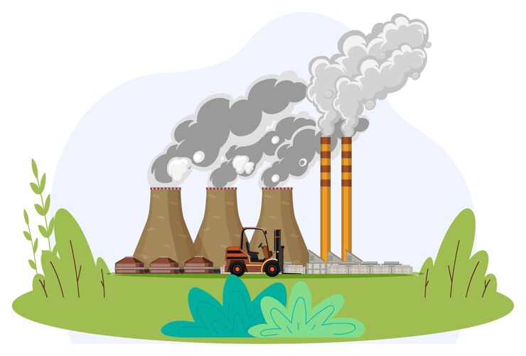 Vector ilustración conceptual de los combustibles fósiles elegante y hermosa