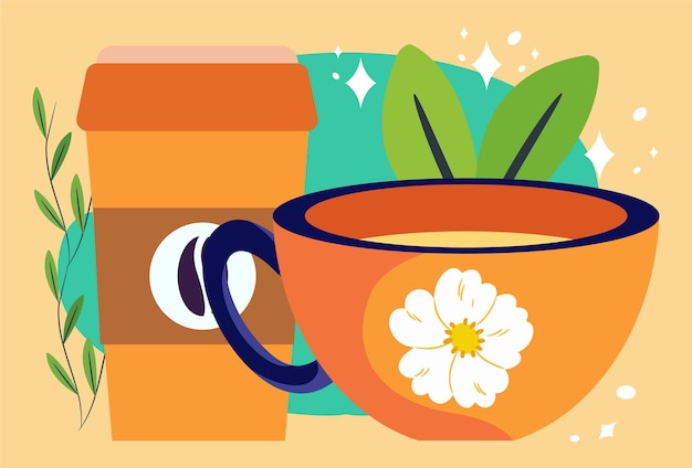 Ilustración conceptual de la copa elegante y hermosa