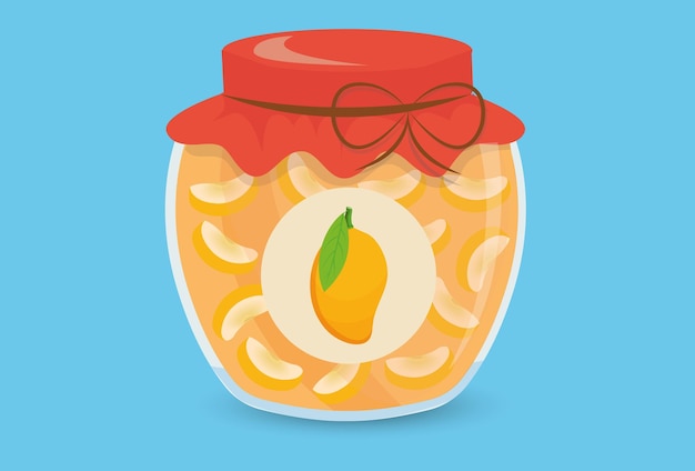 Ilustración conceptual del pepinillo de frutas elegante y hermosa