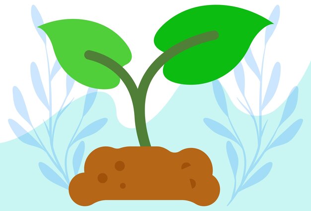 Ilustración conceptual de Sprout elegante y hermosa