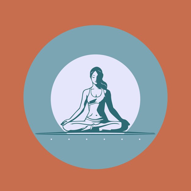 Ilustración conceptual de ZenFlow Yoga para armonizar la mente y el cuerpo