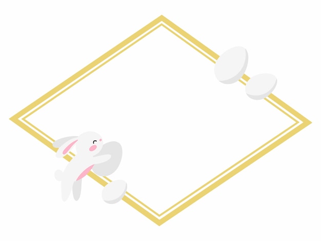 Ilustración del conejo de los huevos de Pascua