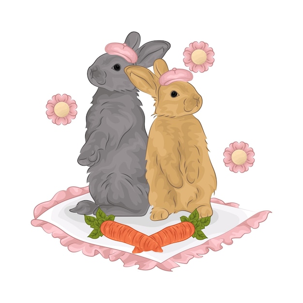 Ilustración de un conejo