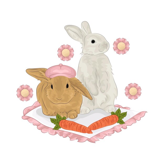 Ilustración de un conejo