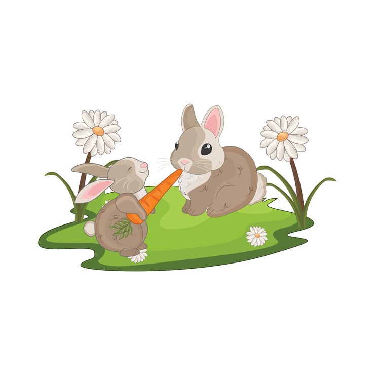 Vector ilustración de un conejo