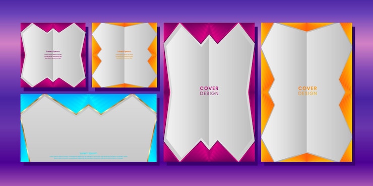 Vector ilustración de un conjunto de banners para su diseño. plantillas de publicaciones en redes sociales. eps 10.