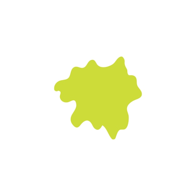 Ilustración del conjunto de elementos de salpicaduras verdes