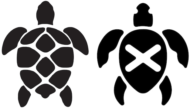 Ilustración del conjunto de logotipos de Tortoise Vector