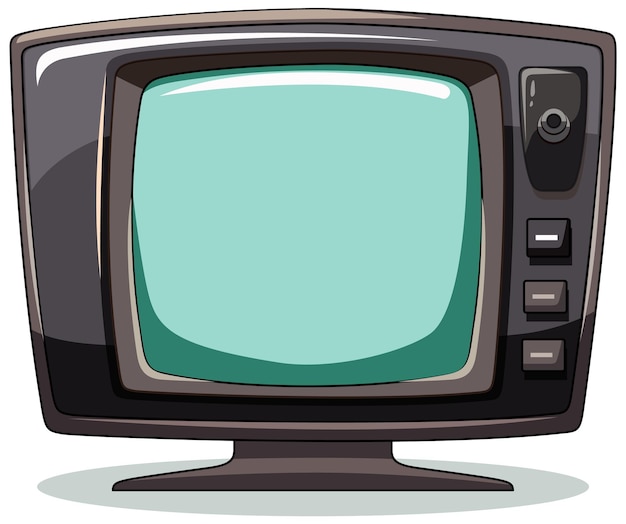 Vector ilustración de un conjunto de televisión retro