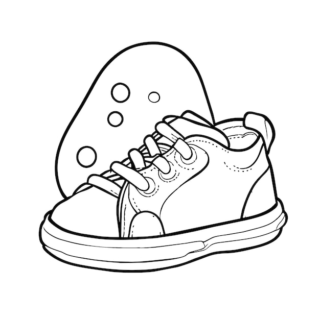 Ilustración de un conjunto de zapatos para bebés