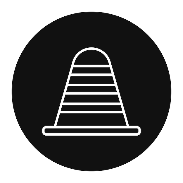 Ilustración del cono vectorial de tráfico